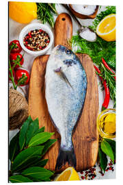 Magnettafel Frische Dorade