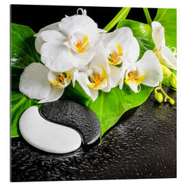 Gallery print Spa arrangement with white orchid