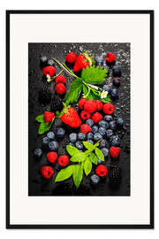 Gerahmter Kunstdruck Saftige Beeren