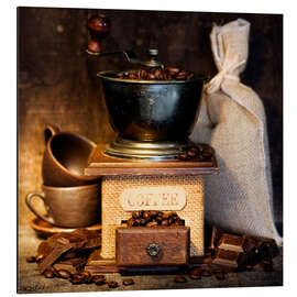 Magnettafel Antike Kaffeemühle