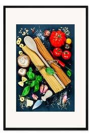 Gerahmter Kunstdruck Italienische Küche