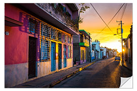 Selvklebende plakat Camaguey, Cuba