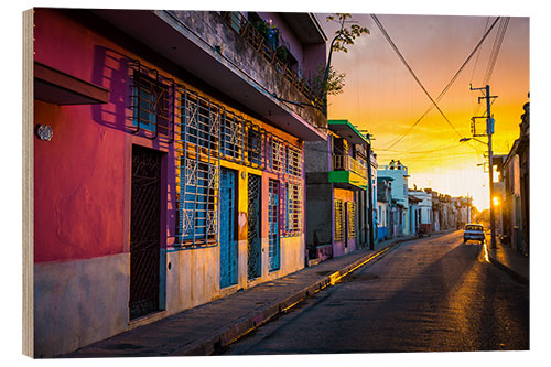 Holzbild Camagüey, Kuba