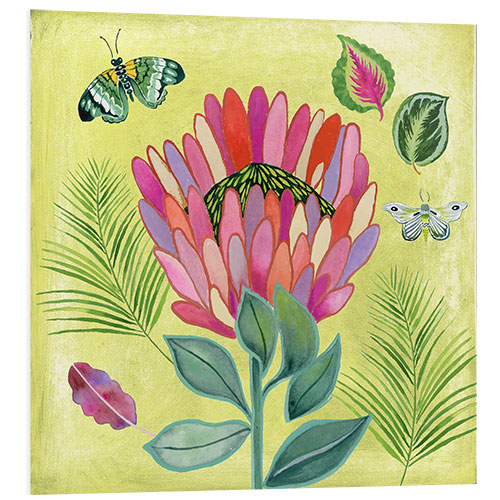 Foam board print protea