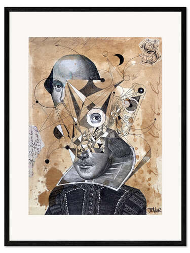 Kehystetty taidepainatus Shakespeare as an abstract concept
