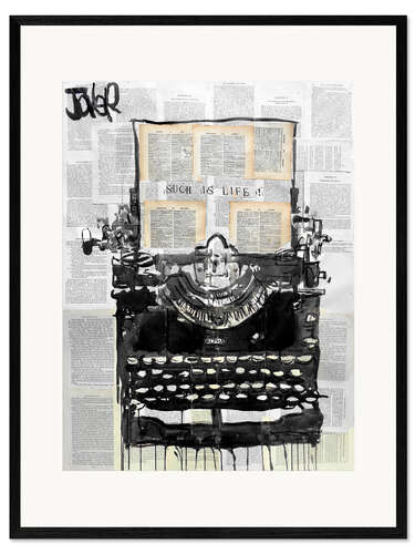 Framed art print Such life is!