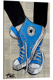 Magnettafel Nicht ohne meine blauen Schuhe