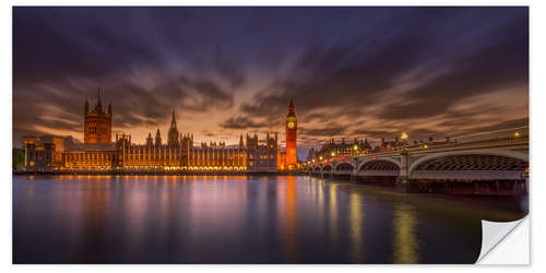 Naklejka na ścianę London sunset