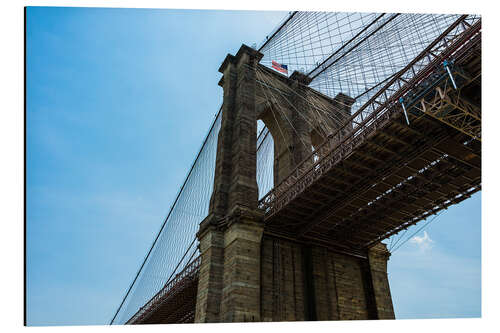 Tableau en aluminium Brooklyn Bridge in New York