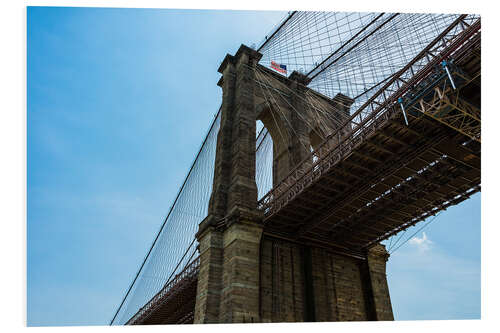 Foam board print Brooklyn Bridge in New York