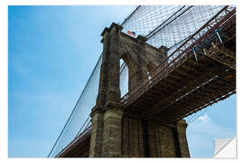 Wandsticker Brooklyn Bridge von unten