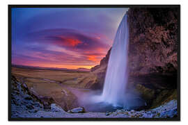 Gerahmter Kunstdruck Seljalandsfoss