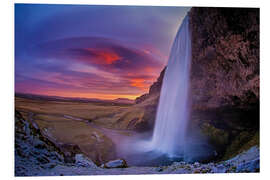 Foam board print Seljalandsfoss