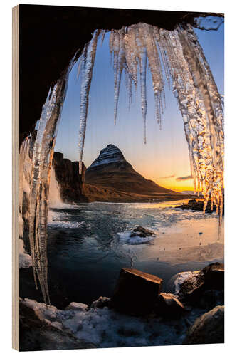 Holzbild kirkjufell