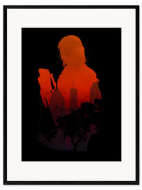 Impression artistique encadrée The Walking Dead - Daryl Dixon