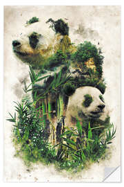 Selvklebende plakat The Giant Panda