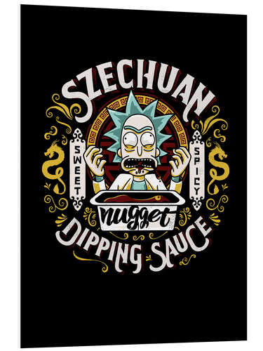 Print på skumplade Szechuan Nugget Sauce