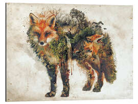 Magnettafel Surreale Fuchsnatur