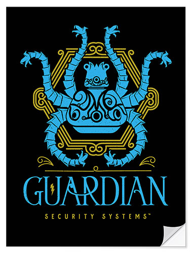 Wall sticker the guardian security