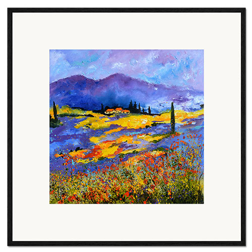 Framed art print Fields of Provence