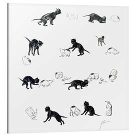 Magnettafel Die Katzen I