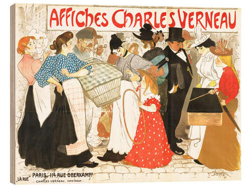 Wood print Affiches Charles Verneau