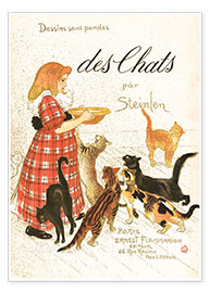 Poster  Des Chats - Théophile-Alexandre Steinlen