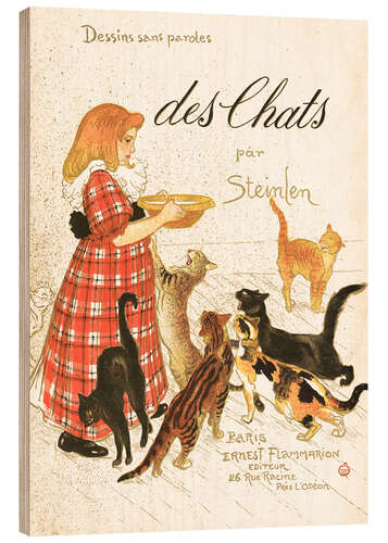 Obraz na drewnie Des Chats
