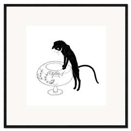 Framed art print Cats: Pictures without Words