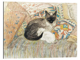 Magnettafel Siamkatze mit ihrem Kätzchen