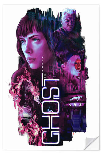 Selvklebende plakat Ghost in the Shell