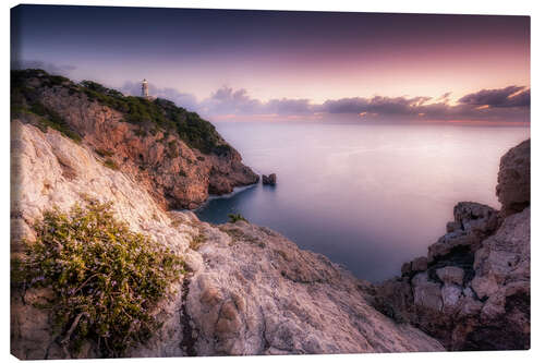 Canvastavla Morning light at the lighthouse Cala Ratjada / Capdepera (Majorca / Spain)