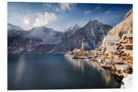 Tableau en PVC Hallstatt in Austria, Winter