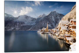 Gallery print Hallstatt in Austria, Winter