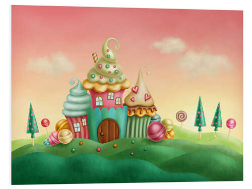 Stampa su PVC Cupcake houses