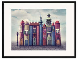 Gerahmter Kunstdruck Magische Stadt