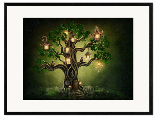 Framed art print Magic tree