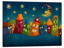 Magnettafel Bunte Häuser