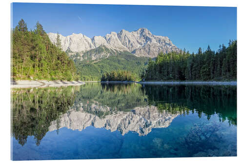 Cuadro de metacrilato Lake Eibsee with Mount Zugspitze