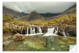 Selvklebende plakat Fairy Pools, Isle of Skye, Scotland