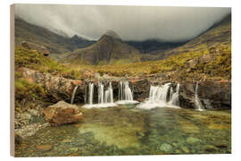 Wood print Fairy Pools, Isle of Skye, Scotland