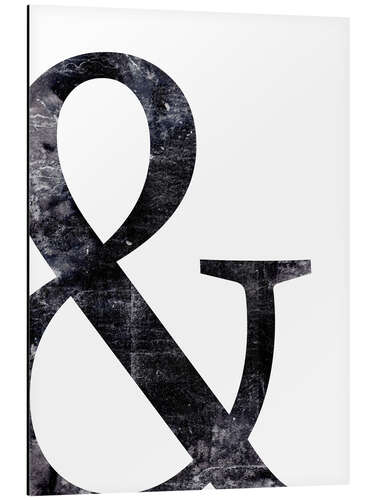 Aluminium print Ampersand