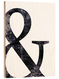 Tableau en bois  L&#039;esperluette - Dani Jay Designs