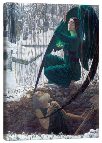 Leinwandbild La mort et le fossoyeur