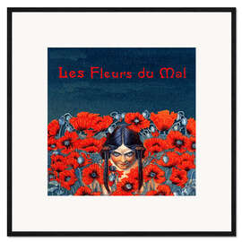 Framed art print Le fleurs du mal 