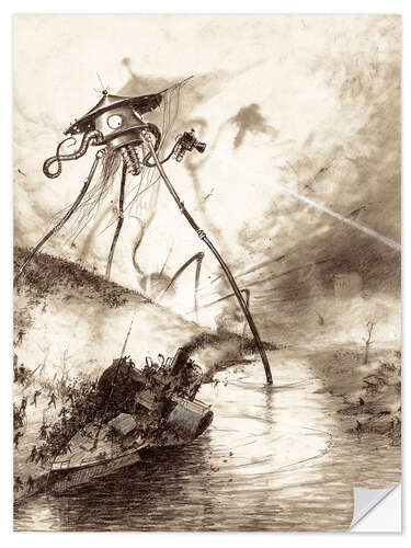 Wall sticker Martian Fighting Machine in the Thames Valley