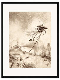 Gerahmter Kunstdruck Marsianer Kampfmaschine