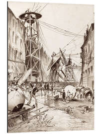 Magnettafel Menschen zerschmettern Marsianer