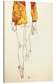 Magnettafel Stehender Halbakt mit braunem Hemd