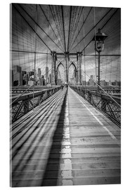 Acrylic print  Brooklyn Bridge, New York City - Melanie Viola